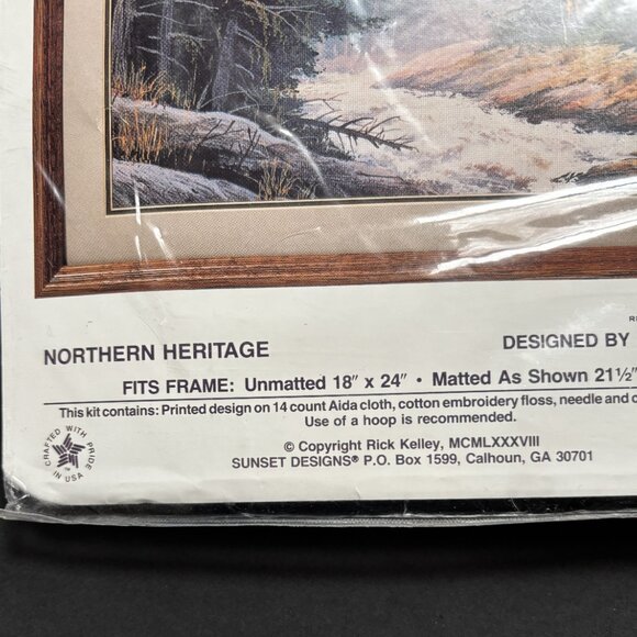 Northern Heritage Cross Stitch Kit - Eagle in Flight - Picture 2 of 3